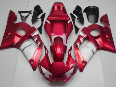 Rojo Blanco 98-02 Yamaha R6 Carenado