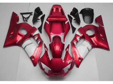 Rojo Blanco 98-02 Yamaha R6 Carenado