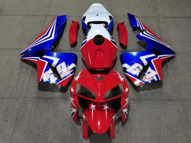 Rojo Blanco & Azul 69 05-06 Honda CBR600RR Carenado