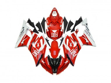 Rojo & Blanco Con Estrellas 08-16 Yamaha R6 Carenado