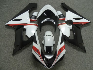 Rojo Blanco & Negro 05-06 Kawasaki ZX6R Carenado