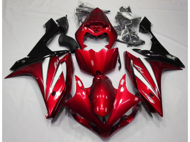 Rojo Blanco & Negro 07-08 Yamaha R1 Carenado