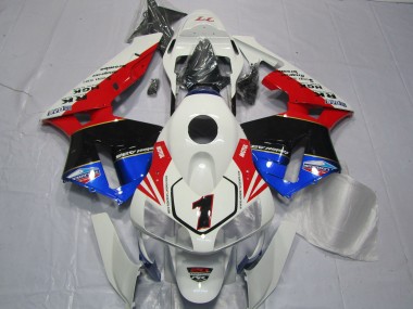 Rojo Blanco Negro & Azul 03-04 Honda CBR600RR Carenado