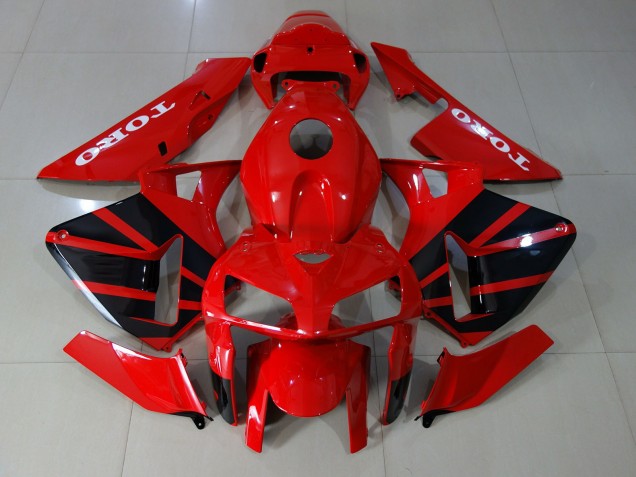 Rojo Brillante 05-06 Honda CBR600RR Carenado Rojo Brillante 05-06 Honda CBR600RR Carenado