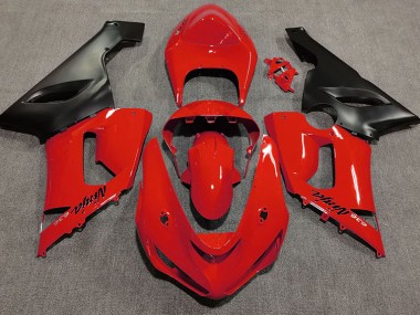 Rojo Brillante 05-06 Kawasaki ZX6R Carenado