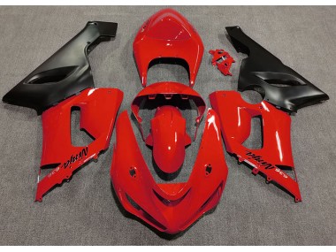 Rojo Brillante 05-06 Kawasaki ZX6R Carenado