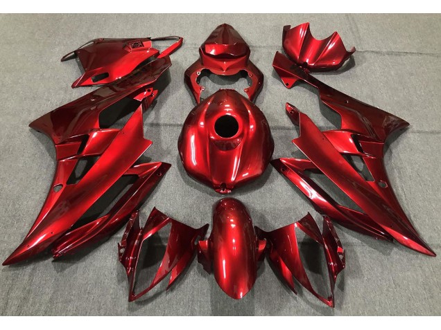 Rojo Brillante 06-07 Yamaha R6 Carenado Rojo Brillante 06-07 Yamaha R6 Carenado