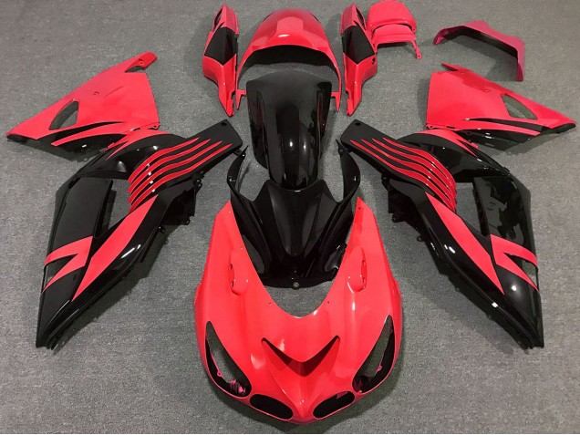 Rojo Brillante 06-11 Kawasaki ZX14R Carenado Rojo Brillante 06-11 Kawasaki ZX14R Carenado