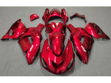 Rojo Brillante 06-11 Kawasaki ZX14R Carenado
