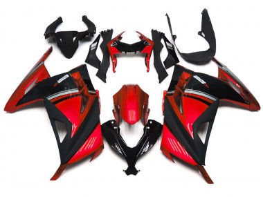 Rojo Brillante 13-18 Kawasaki Ninja 300 Carenado