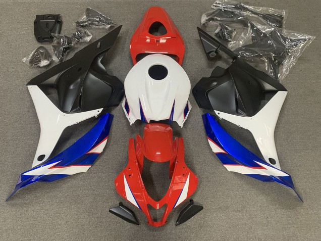 Rojo Brillante Azul & Blanco 09-12 Honda CBR600RR Carenado Rojo Brillante Azul & Blanco 09-12 Honda CBR600RR Carenado