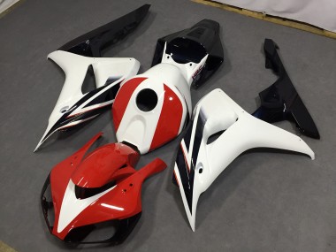 Rojo Brillante & Blanco 06-07 Honda CBR1000RR Carenado
