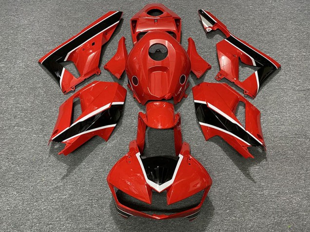 Rojo Brillante Blanco & Negro 13-23 Honda CBR600RR Carenado Rojo Brillante Blanco & Negro 13-23 Honda CBR600RR Carenado