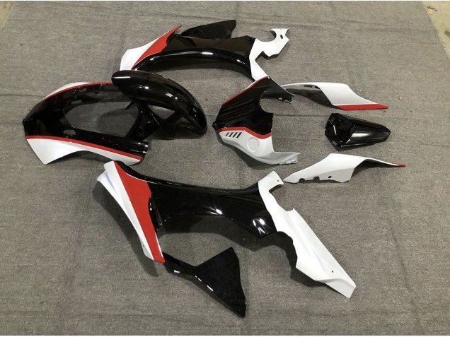 Rojo Brillante Blanco & Negro 15-19 Yamaha R1 Carenado Rojo Brillante Blanco & Negro 15-19 Yamaha R1 Carenado