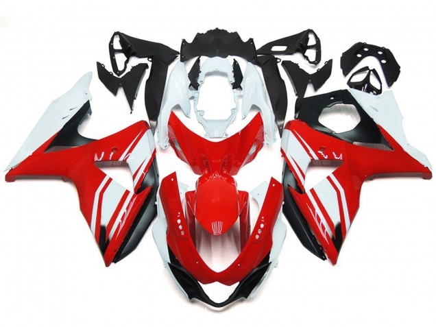 Rojo Brillante Con Estilo Negro 09-16 Suzuki GSXR 1000 Carenado Rojo Brillante Con Estilo Negro 09-16 Suzuki GSXR 1000 Carenado