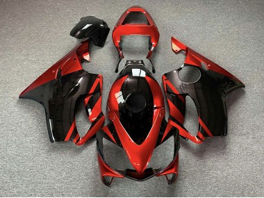 Rojo Brillante & Negro 01-03 Honda CBR600 F4i Carenado