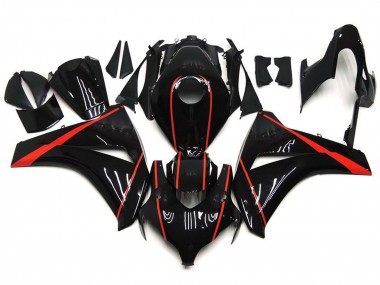 Rojo Brillante & Negro 08-11 Honda CBR1000RR Carenado