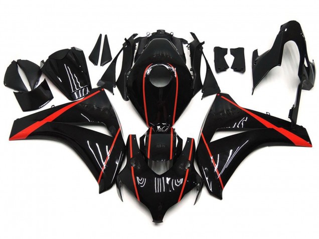 Rojo Brillante & Negro 08-11 Honda CBR1000RR Carenado Rojo Brillante & Negro 08-11 Honda CBR1000RR Carenado