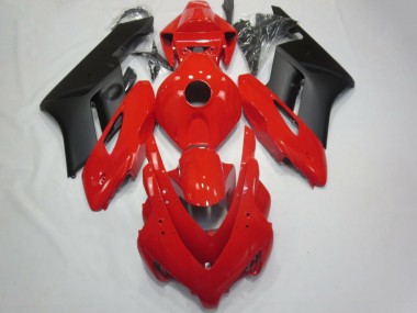 Rojo Brillante & Negro Mate 04-05 Honda CBR1000RR Carenado