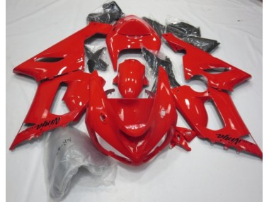 Rojo Brillo 05-06 Kawasaki ZX6R Carenado