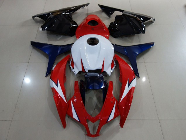 Rojo Brillo / Blanco 09-12 Honda CBR600RR Carenado Rojo Brillo / Blanco 09-12 Honda CBR600RR Carenado