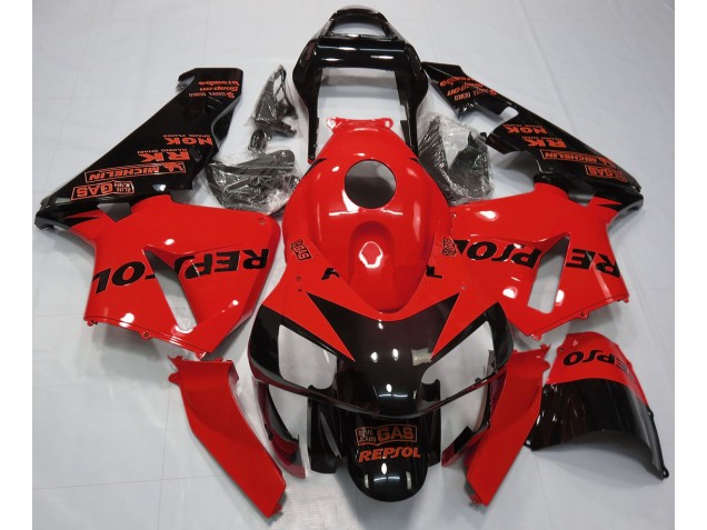 Rojo Brillo Repsol 03-04 Honda CBR600RR Carenado Rojo Brillo Repsol 03-04 Honda CBR600RR Carenado