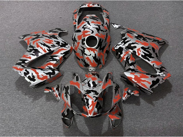 Rojo Camuflaje 02-12 Honda VFR800 Carenado Rojo Camuflaje 02-12 Honda VFR800 Carenado