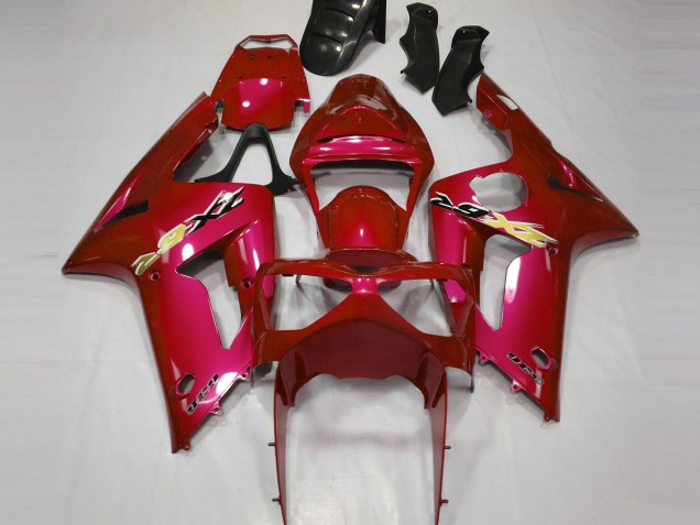 Rojo Caramelo 03-04 Kawasaki ZX6R Carenado Rojo Caramelo 03-04 Kawasaki ZX6R Carenado