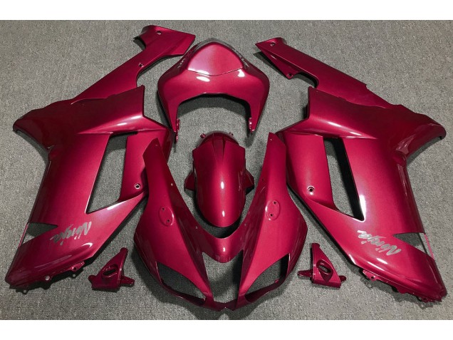 Rojo Caramelo 07-08 Kawasaki ZX6R Carenado Rojo Caramelo 07-08 Kawasaki ZX6R Carenado