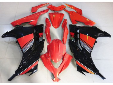 Rojo Caramelo & Negro 13-18 Kawasaki Ninja 300 Carenado
