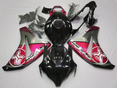 Rojo Caramelo Sobre Negro Personalizado 08-11 Honda CBR1000RR Carenado