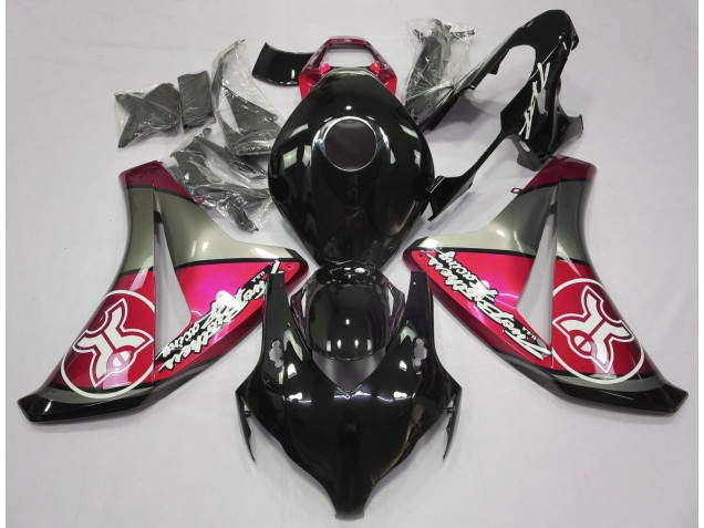 Rojo Caramelo Sobre Negro Personalizado 08-11 Honda CBR1000RR Carenado Rojo Caramelo Sobre Negro Personalizado 08-11 Honda CBR1000RR Carenado