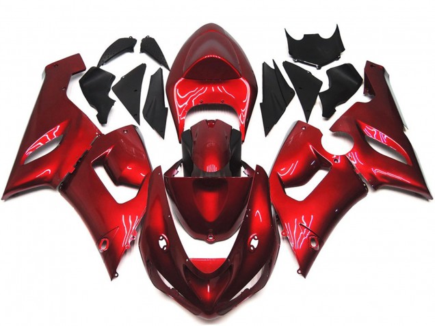 Rojo Granate 05-06 Kawasaki ZX6R Carenado Rojo Granate 05-06 Kawasaki ZX6R Carenado