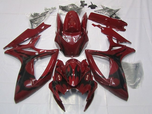 Rojo Granate 06-07 Suzuki GSXR 600-750 Carenado Rojo Granate 06-07 Suzuki GSXR 600-750 Carenado