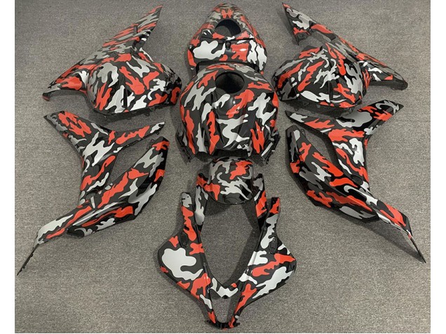 Rojo Gris Camuflaje 09-12 Honda CBR600RR Carenado Rojo Gris Camuflaje 09-12 Honda CBR600RR Carenado