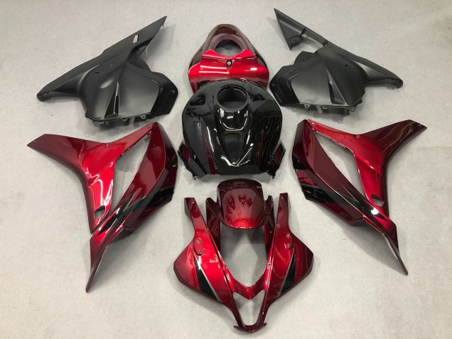 Rojo Intenso Con Negro 09-12 Honda CBR600RR Carenado Rojo Intenso Con Negro 09-12 Honda CBR600RR Carenado