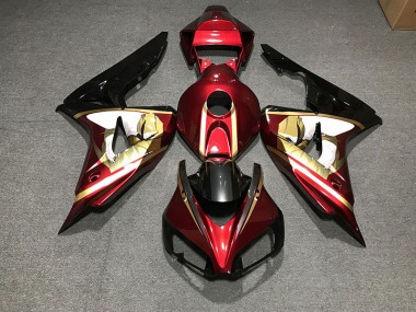 Rojo Intenso & Dorado 06-07 Honda CBR1000RR Carenado