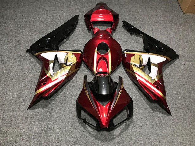 Rojo Intenso & Dorado 06-07 Honda CBR1000RR Carenado Rojo Intenso & Dorado 06-07 Honda CBR1000RR Carenado