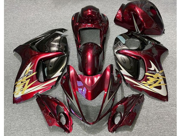 Rojo Intenso & Dorado 08-20 Suzuki GSXR 1300 Carenado Rojo Intenso & Dorado 08-20 Suzuki GSXR 1300 Carenado