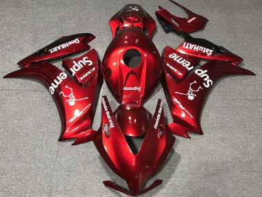 Rojo Intenso Personalizado 12-16 Honda CBR1000RR Carenado