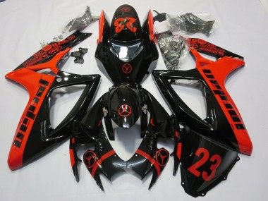 Rojo Jordan 06-07 Suzuki GSXR 600-750 Carenado