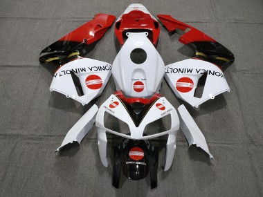Rojo Konica Minolta 05-06 Honda CBR600RR Carenado