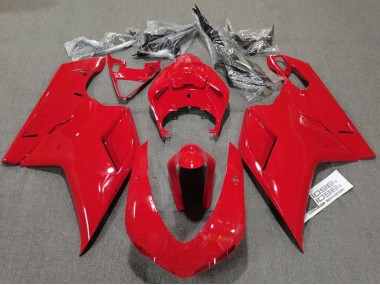 Rojo Liso Brillante 07-14 Ducati 848 1098 1198 Carenado