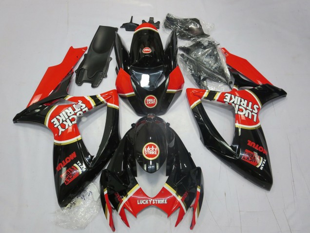 Rojo Lucky Strike 06-07 Suzuki GSXR 600-750 Carenado Rojo Lucky Strike 06-07 Suzuki GSXR 600-750 Carenado