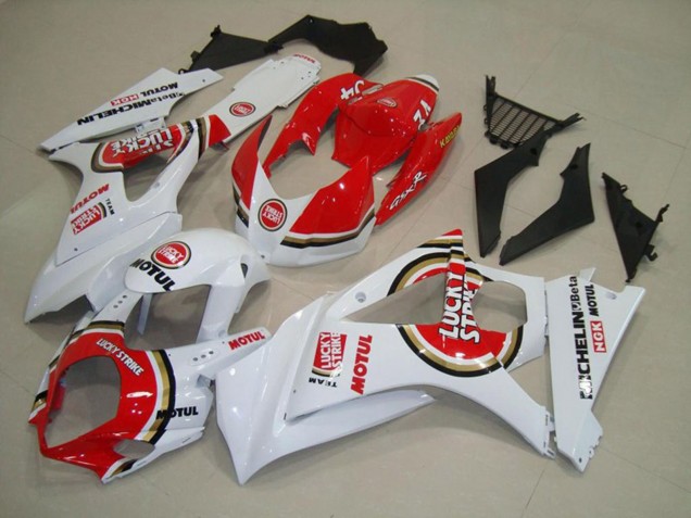 Rojo Lucky Strike 07-08 Suzuki GSXR 1000 Carenado Rojo Lucky Strike 07-08 Suzuki GSXR 1000 Carenado