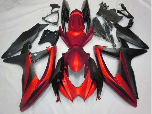 Rojo Mate Sin R 08-10 Suzuki GSXR 600-750 Carenado Rojo Mate Sin R 08-10 Suzuki GSXR 600-750 Carenado