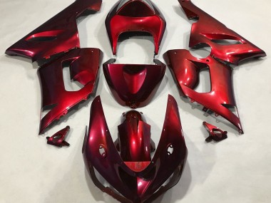 Rojo Metálico 05-06 Kawasaki ZX6R Carenado