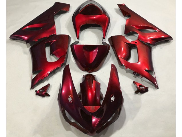 Rojo Metálico 05-06 Kawasaki ZX6R Carenado Rojo Metálico 05-06 Kawasaki ZX6R Carenado