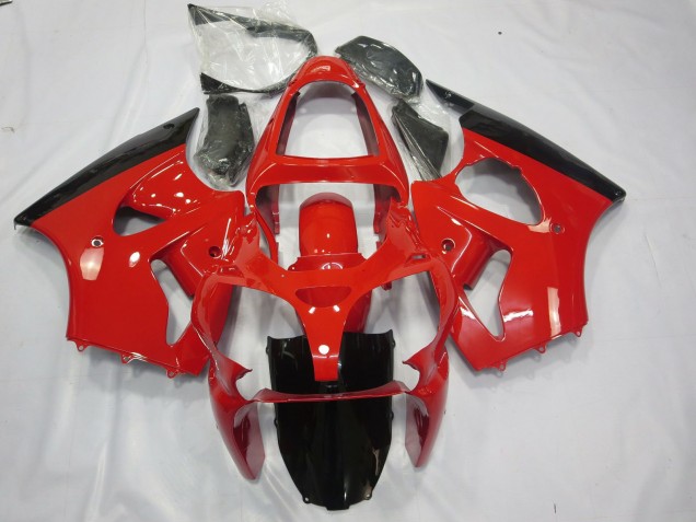 Rojo & Negro 00-02 Kawasaki ZX6R Carenado Rojo & Negro 00-02 Kawasaki ZX6R Carenado