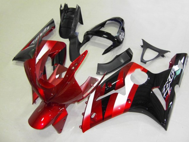 Rojo & Negro 03-04 Kawasaki ZX6R Carenado Rojo & Negro 03-04 Kawasaki ZX6R Carenado